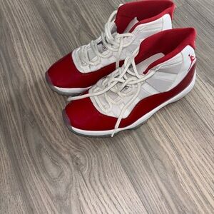 Jordan Athletic Shoes Red and White